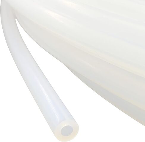 100% Pure Virgin PTFE Tubing, 1/4 inch OD x 1/8 inch ID, 10 FT Length, Heavy Wall Tube, Natural Color, Extreme Pressure & Temp. Rated, Made in USA. in Saudi Arabia