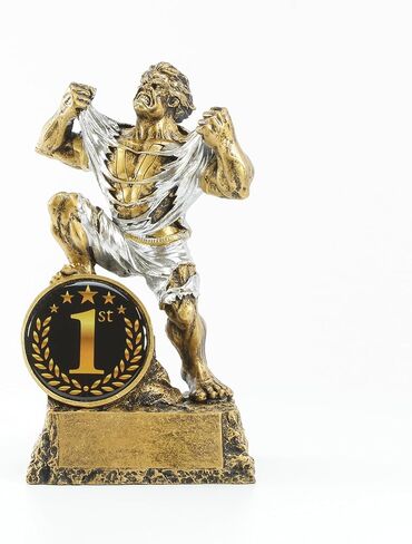 Monster Trophy - 6.75 Inch Tall - Engraved Victory Beast Award with 1st, 2nd or 3rd Place Insert - Customize Now in Saudi Arabia