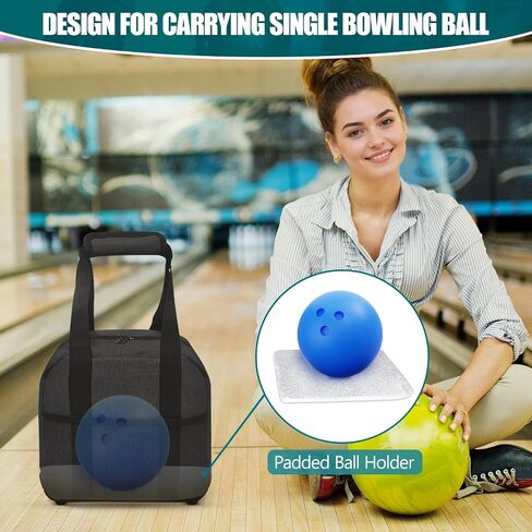 Bowling Ball Bag Single Bowling Bowling Bowling Bag Bag Lightweight Bowling Bagling Prowling for Training Outdoor Sports in Saudi Arabia