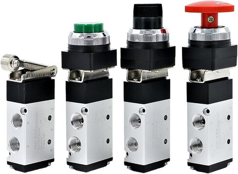1 Pcs Mechanical Valve Manual Valve Cylinder Control Valve Roller Pneumatic Switch MSV86522 2-bit 5-Way(MSV86522-TB,8mm Joint) in Kuwait