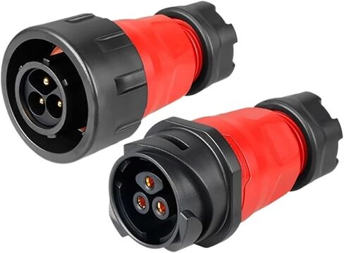 YM24 M24 Waterproof 3-pin Aviation Welding Plug Socket Wire Connector Entry Connector for Industrial Equipment KL4-4b(Female Plug Set2) in Saudi Arabia