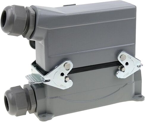 2 PCS HDC-24 موصل الثقيل 24 دبوس قابس المقبس الصناعي المضاد للماء مع غطاء واقعي 500V 16A (الخط العلوي مع الغطاء) in Saudi Arabia