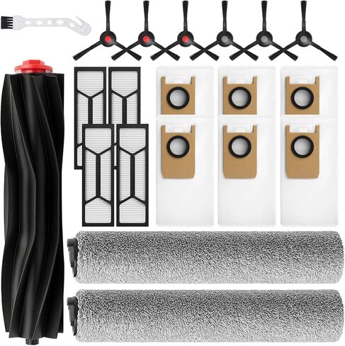 20 ملحقًا لقطع الغيار البديل لـ Eufy S1 Pro Omni ، S1 Robot Vacuums Kit ، 2 Mops Rolling ، 1 Brush الأسطوانة ، 4 مرشحات HEPA ، 6 فرش جانبية ، 6 أكياس غبار ، 1 أداة نظيفة in Saudi Arabia