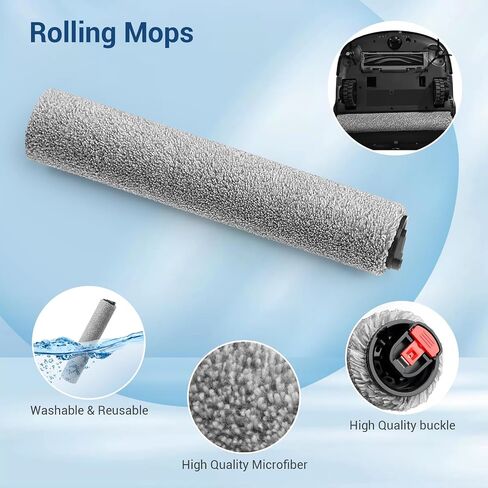 20 ملحقًا لقطع الغيار البديل لـ Eufy S1 Pro Omni ، S1 Robot Vacuums Kit ، 2 Mops Rolling ، 1 Brush الأسطوانة ، 4 مرشحات HEPA ، 6 فرش جانبية ، 6 أكياس غبار ، 1 أداة نظيفة in Saudi Arabia