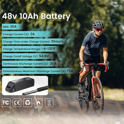 Ebike Battery 36V/48V 10.4ah 15.6ah 20ah ، E-Pike Scooter Lithium ، 40a BMS Lithium Pratect Battery for 36V/48V Controller 0-1500W in Saudi Arabia