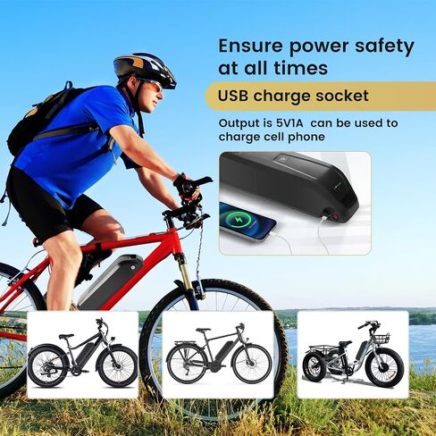 Ebike Battery 36V/48V 10.4ah 15.6ah 20ah ، E-Pike Scooter Lithium ، 40a BMS Lithium Pratect Battery for 36V/48V Controller 0-1500W in Saudi Arabia