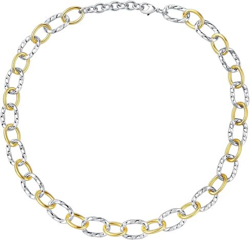 UNY JEWEL Luxury Fusion Twisted Cable Link Chain Necklace Designer Statement Women Jewelry Timeless Elegance Super Shinny in Saudi Arabia