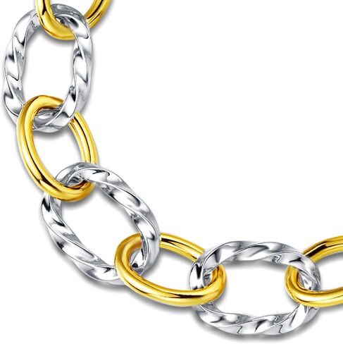 UNY JEWEL Luxury Fusion Twisted Cable Link Chain Necklace Designer Statement Women Jewelry Timeless Elegance Super Shinny in Saudi Arabia