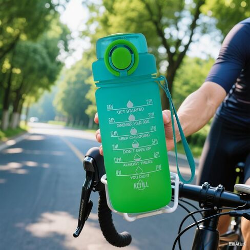 ZZT 20 أوقية زجاجات مياه مع علامة الوقت للشرب والقش ، والكلمات التحفيزية زجاجة المياه ، وتسرب ، زجاجة مياه رياضية للصالة الرياضية والنشاط في الهواء الطلق (الأرجواني) in Kuwait