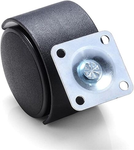 4Pcs Furniture Caster Plate Without Brake Swivel Castor Wheels Replace Trolley Cart Roller Black(30mm) in Saudi Arabia