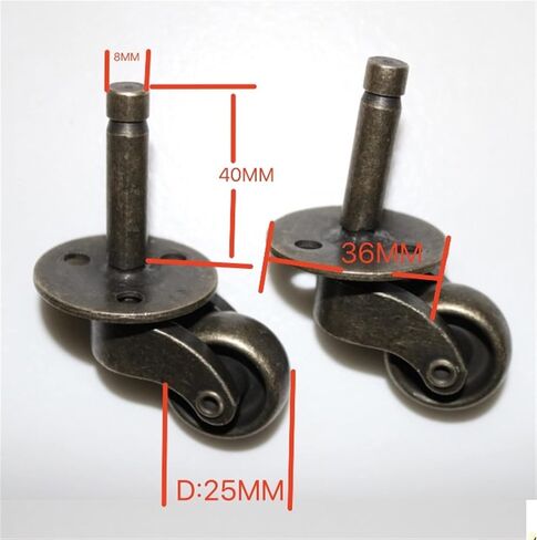 Wiel D 25 مم Oude Bronzen Legering Universele Schroef Staaf Wielen Stijl Meubels Sofa Wiel Katrol 1PCS in Saudi Arabia