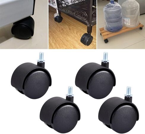 4Pcs Furniture Wheel Table Caster 40mm 48mm Screw Without Brake Swivel Castor Wheels(30mm) in Saudi Arabia