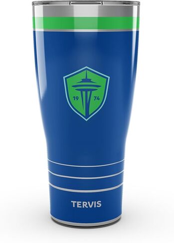 Tervis Traveler MLS Seattle Sounders FC - MVP Triple Tumbler Travel Cup Cup يحافظ على المشروبات الباردة والساخنة ، 30 أوقية ، الفولاذ المقاوم للصدأ in Kuwait