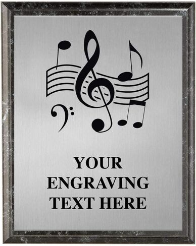 Music Plaques, Personalized Music Note Trophy Plaque Award, Great Custom Engraved Musical Awards Prime in Saudi Arabia