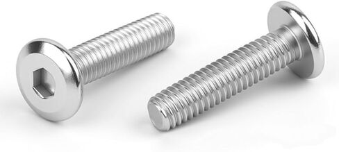[40 Pack] 1/4-20 x 1/2" 304 Stainless Steel Flat Head Hex Socket Cap Screws A2-70 Grade 18-8 Bolts with Hex Key, Full Thread for Furniture, Machinery Marine (Corrosion Resistant) in Saudi Arabia