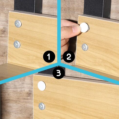 290 Pcs White Screw Hole Covers Stickers, Screws Cap Covers Self-Adhesive White Sticker to Cover Screw Furniture Stickers PVC Waterproof Screws Hole Sticker for Wooden Furniture Cabinet, 12/15/21 mm in Saudi Arabia