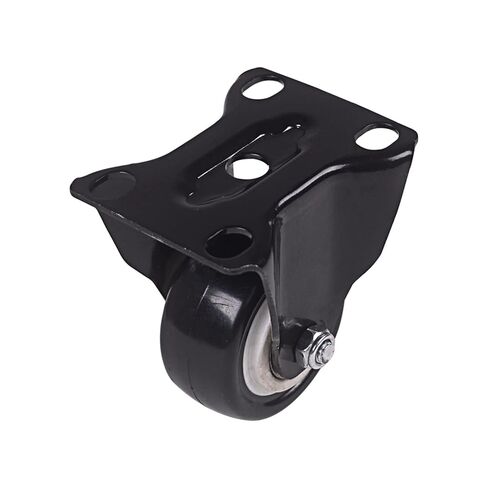 Heavy Duty 616 Lb Black 2.0 Inch Dia Fixed Castor Wheels Trolley Furniture Caster Pack of 4 in Kuwait