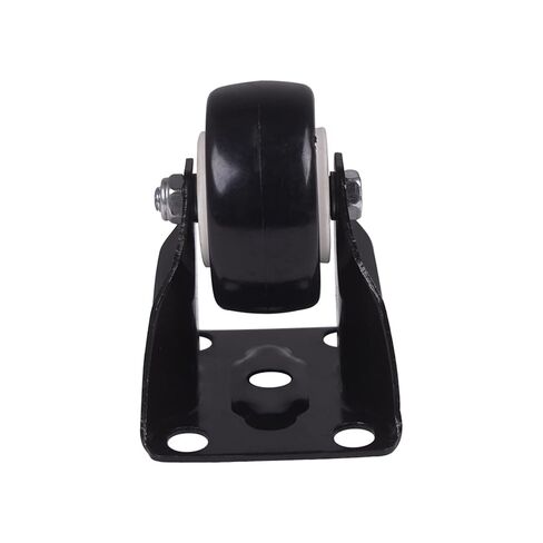 Heavy Duty 616 Lb Black 2.0 Inch Dia Fixed Castor Wheels Trolley Furniture Caster Pack of 4 in Kuwait