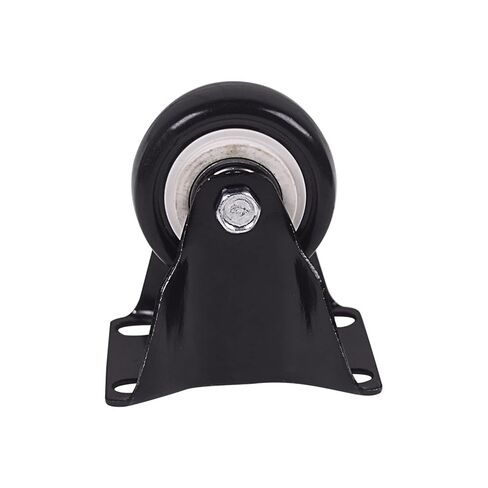 Heavy Duty 616 Lb Black 2.0 Inch Dia Fixed Castor Wheels Trolley Furniture Caster Pack of 4 in Kuwait