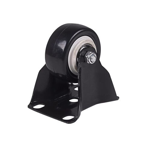 Heavy Duty 616 Lb Black 2.0 Inch Dia Fixed Castor Wheels Trolley Furniture Caster Pack of 4 in Kuwait