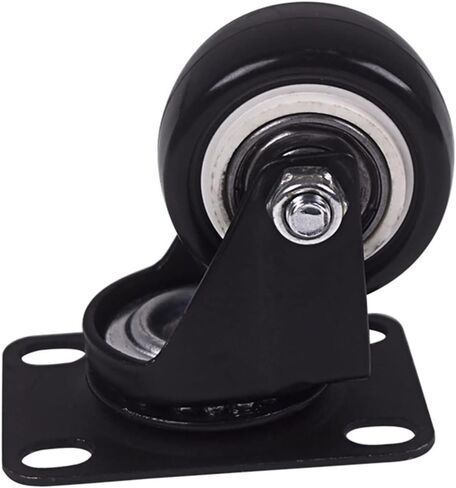 4Pcs/lot Black Swivel 2 Inch Dia Castor Wheels Trolley Furniture Caster Heavy Duty 616 Lb in Saudi Arabia