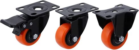 2 Inch Swivel Castor Wheels Heavy Duty Industrial Casters 300KG Trolley Furniture Caster 4Pcs(Type 3) in Saudi Arabia