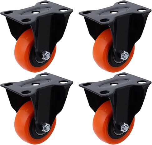 2 Inch Swivel Castor Wheels Heavy Duty Industrial Casters 300KG Trolley Furniture Caster 4Pcs(Type 3) in Saudi Arabia