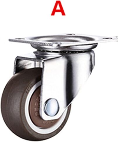 4pcs 1.5 بوصة TPE 8x20mm Ultra Rubber Wheel Brake Brake Furniture Wheel with with screat (C15) in Saudi Arabia