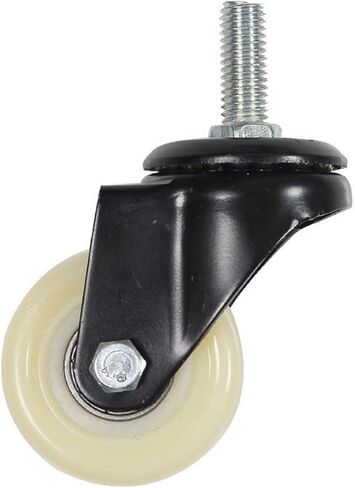 4Pcs 41mm Heavy Duty 180kg Black Swivel Castor Wheels Trolley Durable Furniture Caster Nylon(B15) in Saudi Arabia