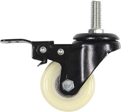4Pcs 41mm Heavy Duty 180kg Black Swivel Castor Wheels Trolley Durable Furniture Caster Nylon(B15) in Saudi Arabia