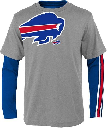 Outerstuff NFL Boys Youth 8-18 Squad 2 Piece Combo, Tee and Long Sleeve Shirt in Saudi Arabia
