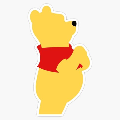 Pooh Bear Sticker Vinyl مقاومة للماء ملصق ملصق سيارة جهاز الكمبيوتر المحمول. in Saudi Arabia