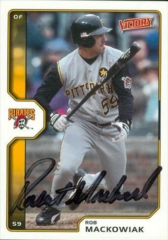 Autograph Warehouse 46941 Rob Mackowiak Autographed Baseball Card Pittsburgh Pirates 2002 Upper Deck Victory No .449 in Saudi Arabia