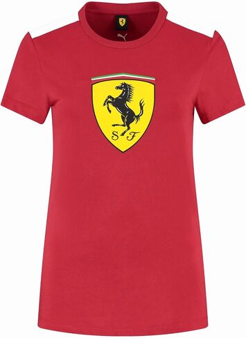 PUMA SCUDERIA FERRARI F1 TSHIRT مع شعار SCUDETTO Shield كبير - أحمر in Saudi Arabia