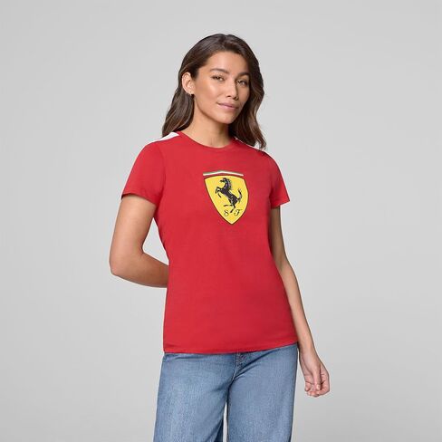 PUMA SCUDERIA FERRARI F1 TSHIRT مع شعار SCUDETTO Shield كبير - أحمر in Saudi Arabia