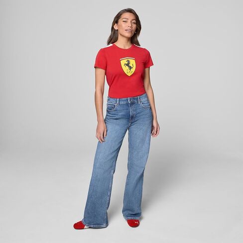PUMA SCUDERIA FERRARI F1 TSHIRT مع شعار SCUDETTO Shield كبير - أحمر in Saudi Arabia