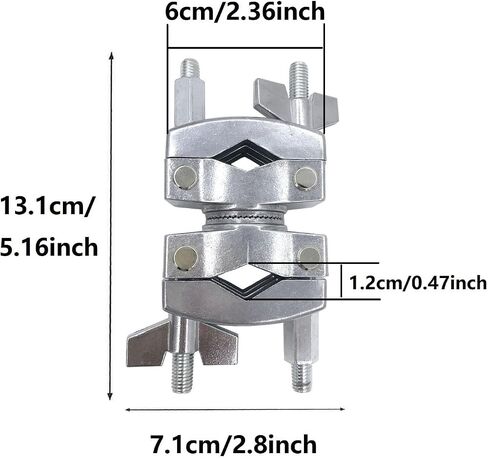 Drum Multi Angle Clamp Rotating Drum Set Cymbal Stand Expansion Mounting Clamp Mount Hardware for 1/2'' to 1'' inch Pipes in Saudi Arabia