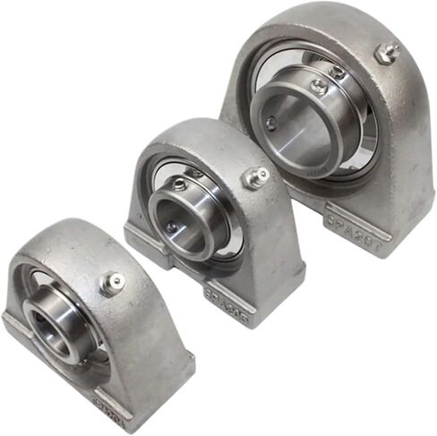 1 Piece Stainless Steel Narrow Vertical Outer Spherical Bearing Bracket SUCPA202 PA203 PA204 PA205 206 207(SUS304,SUCPA203 ID17) in Saudi Arabia