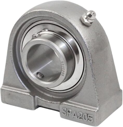 1 Piece Stainless Steel Narrow Vertical Outer Spherical Bearing Bracket SUCPA202 PA203 PA204 PA205 206 207(SUS304,SUCPA203 ID17) in Saudi Arabia
