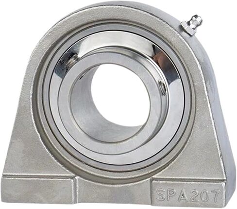 1 Piece Stainless Steel Narrow Vertical Outer Spherical Bearing Bracket SUCPA202 PA203 PA204 PA205 206 207(SUS304,SUCPA203 ID17) in Saudi Arabia