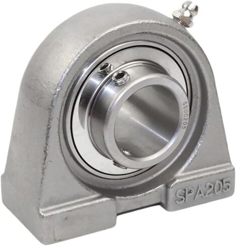 1 Piece Stainless Steel Narrow Vertical Outer Spherical Bearing Bracket SUCPA202 PA203 PA204 PA205 206 207(SUS304,SUCPA203 ID17) in Saudi Arabia