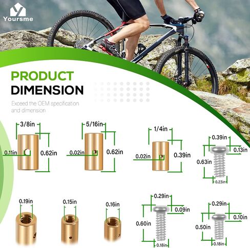 03336 Cable Stop Assortment 24 Pack Universal Fit 1/4", 5/16", 3/8" Cable Lock for Anchoring Various Types of Cables in Saudi Arabia
