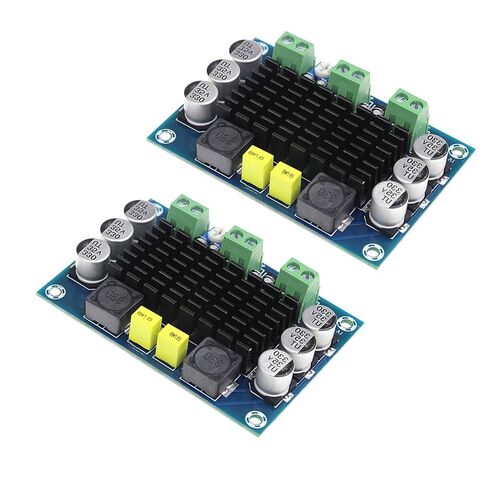 2PCS TPA3116 100W Mono Channel Digital AMP Board مع لوحة بلاستيكية - لوحة مضخم الفئة D لمكبرات الصوت عالية الطاقة ، DC 12V -24V in Saudi Arabia