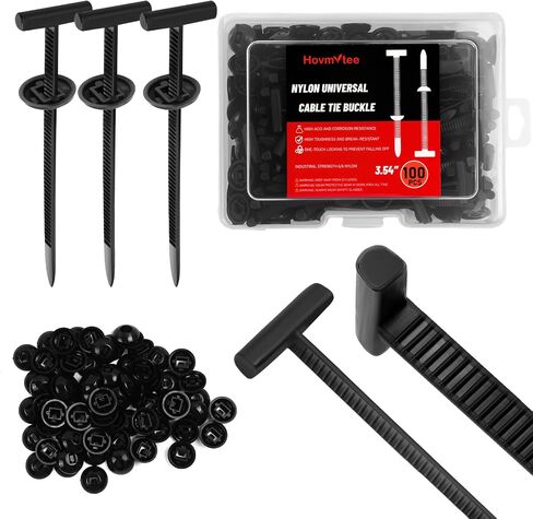 Upgrade Nylon Universal Cable Tie Buckle, Multifunctional Snap Fit Nylon Clips, UV Resistant Car Zip Ties Clips for Car Fender Bumper Trunk Home Use(100pcs) in Saudi Arabia