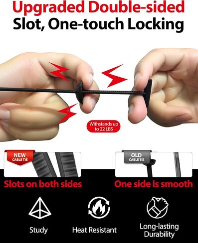 Upgrade Nylon Universal Cable Tie Buckle, Multifunctional Snap Fit Nylon Clips, UV Resistant Car Zip Ties Clips for Car Fender Bumper Trunk Home Use(100pcs) in Saudi Arabia