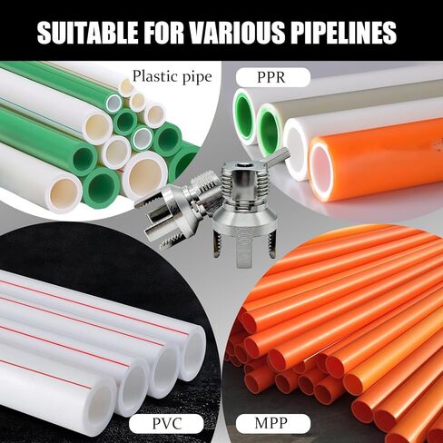 2pcs أداة لخيوط الأنابيب المدمجة للخدمة الثقيلة ، قطع المواضيع الداخلية والخارجية لأنابيب PPR/PVC/MPP ، متوافقة مع أحجام 1/2 "و 3/4" ، تصميم سداسي سداسي لتدريبات الطاقة والمحركات الكهربائية in Kuwait