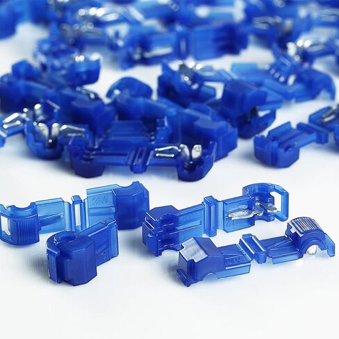 100 Pcs 3M 952 T-TAP Quick Disconnect Wire Connector Blue 16-14 Ga Gauge Terminal in Saudi Arabia