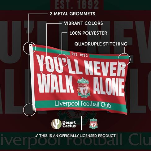 Desert Cactus Liverpool FC Flag Collab Club Soccer 100 ٪ Polyester Indoor Outdoor 3X5 FET SLAGS (Flag P) in Saudi Arabia