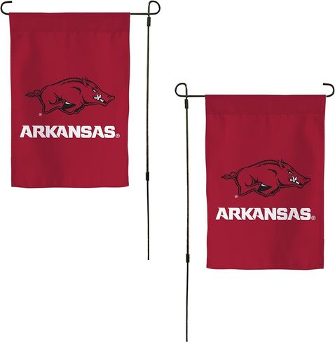 Desert Cactus University of Arkansas UA Garden Flag - 19 × 12 بوصة Arkansas Razorbacks لافتة ، للعرض في الهواء الطلق والأحداث (التصميم هـ) in Saudi Arabia