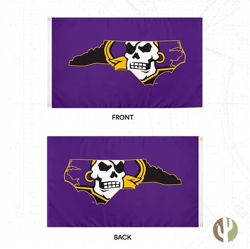 Desert Cactus East Carolina University Flag - 3 × 5 أقدام قراصنة لافتة ، نسيج متين داخلي/خارجي ، تصميم البوليستر بنسبة 100 ٪ (النمط ب) in Saudi Arabia